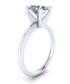 Oval Moissanite Solitaire Engagement #GTJ3885-oval-fo-w-cstm-CM | Gerry The Jeweler Oval Moissanite Solitaire Engagement #GTJ3885-oval-fo-w-cstm-CM - Image 2