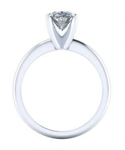 Oval Moissanite Solitaire Engagement #GTJ3885-oval-fo-w-cstm-CM | Gerry The Jeweler Oval Moissanite Solitaire Engagement #GTJ3885-oval-fo-w-cstm-CM - Image 3