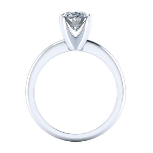 Oval Moissanite Solitaire Engagement #GTJ3885-oval-fo-w-cstm-CM - Image 3