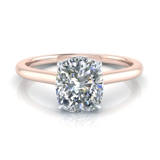 Custom Elongated Cushion Cut Engagement Ring #GTJ3950-cushion-fo-rw