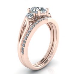 Alternative view of Matching Diamond Wedding Band #GTJ1066-round-r-dwb