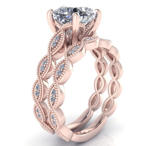 Vintage Cushion Cut Moissanite Ring #GTJ2012-cushion-fo-r - Image 8