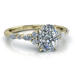 Elongated Cushion Cut Moissanite Ring #GTJ3953-cushion-fo-18y | Gerry The Jeweler GTJ3953 cushion y 7x5mm 2 | Gerry The Jeweler