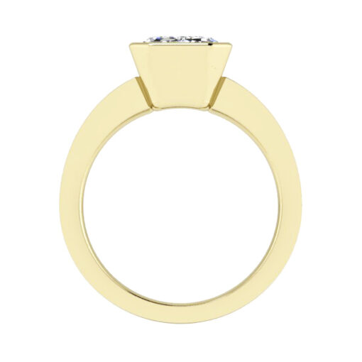 Custom Bezel Set Emerald Cut Ring #GTJ922-emerald-fo-cstm-v2-y - Image 3