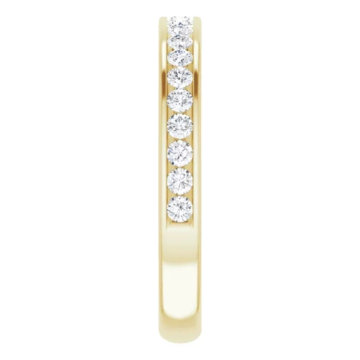 Matching Channel Set Wedding Band #GTJ938-round-dwb-14ky - Image 5