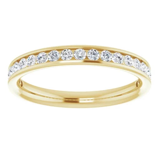 Matching Channel Set Wedding Band #GTJ938-round-dwb-14ky - Image 3