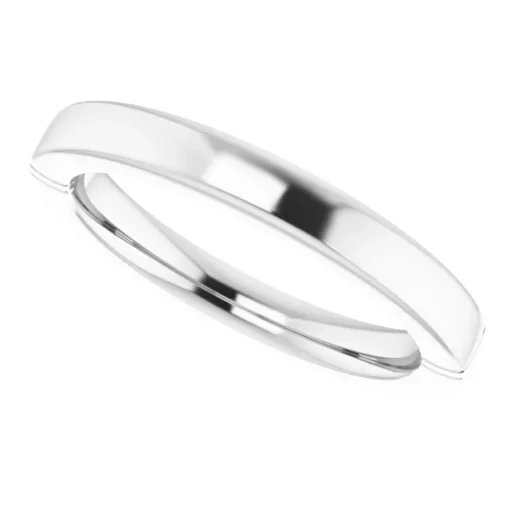 Matching 18k White Gold Wedding Band #GTJ1097-round-pwb-18w - Image 6