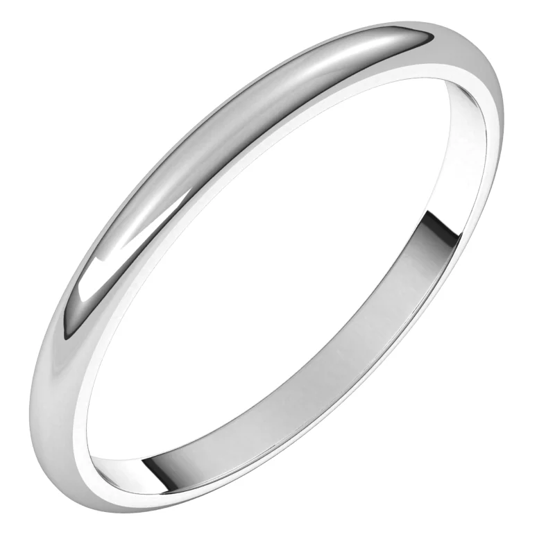 Platinum Standard Weight Standard Fit Half Round Band #HR5.5139853P | Gerry The Jeweler Platinum Standard Weight Standard Fit Half Round Band #HR5.5139853P