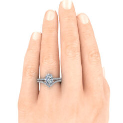 GTJ3959 set oval r 9x7mm hand 1 | Gerry The Jeweler
