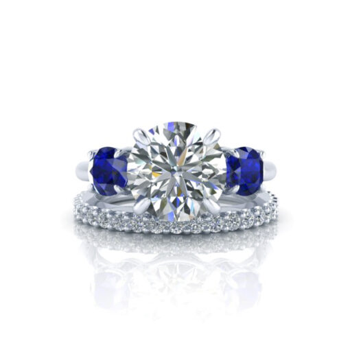 Platinum Matching Diamond Band #GTJ3734-dwb-plat
