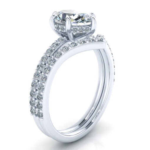 Platinum Contour Diamond Band #GTJ3959-dwb-plat - Image 2