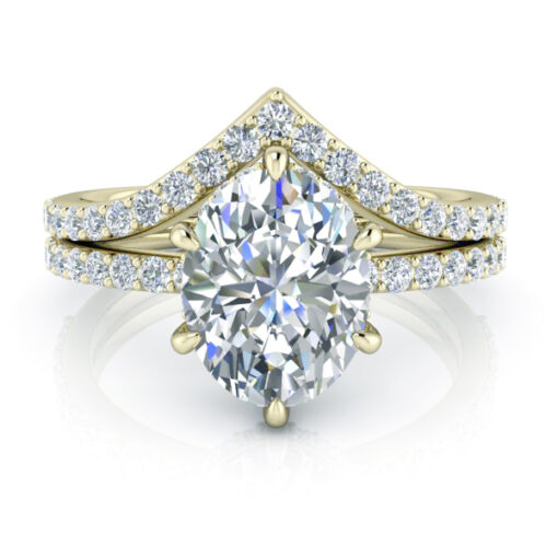 18k Yellow Gold Contour Diamond Band #GTJ3959-dwb-18y