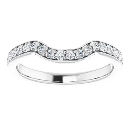 Matching Contour Diamond Wedding Band #GTJ1034-asscher-lg-dwb-w - Image 2