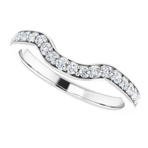 Matching Contour Diamond Wedding Band #GTJ1034-asscher-lg-dwb-w - Image 5