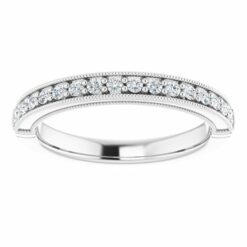GTJ1049 princess 6x6mm white gold platinum dwb 3 | Gerry The Jeweler