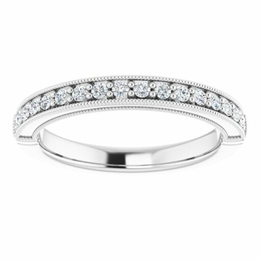 Matching Vintage Wedding Band #GTJ1049-princess-lg-dwb-w - Image 5