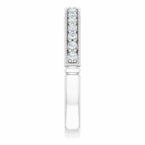 Matching Vintage Wedding Band #GTJ1049-princess-lg-dwb-w - Image 3