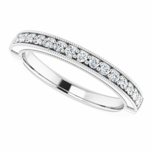 Matching Vintage Wedding Band #GTJ1049-princess-lg-dwb-w - Image 4