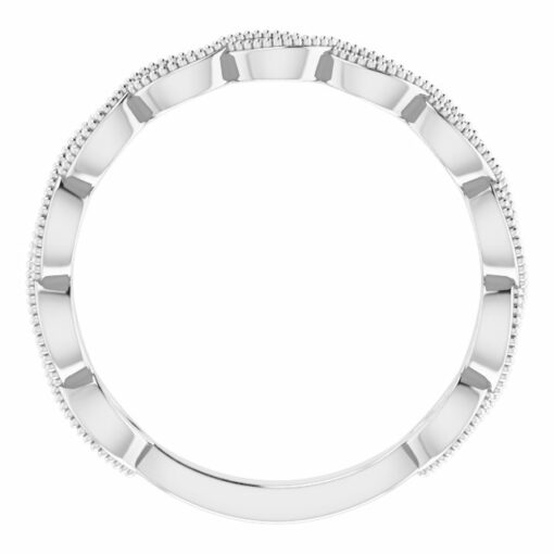 Matching Vintage Wedding Band #GTJ2012-cushion-fo-14kw-lg-dwb - Image 2