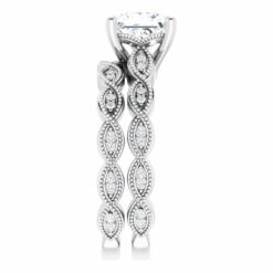 GTJ2012 princess 6x6mm white gold platinum 9 | Gerry The Jeweler