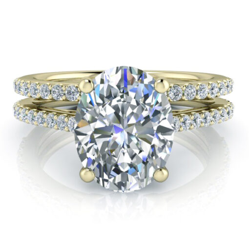 Matching Eternity Band in 14k Yellow Gold #GTJ3786-oval-eter-dwb-lg-14ky - Image 4