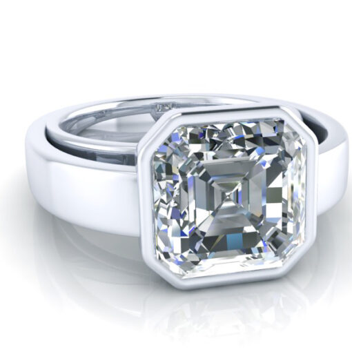 Reserved - Bridal Set #GTJ1056-asscher-fo-set-14wy - Image 4
