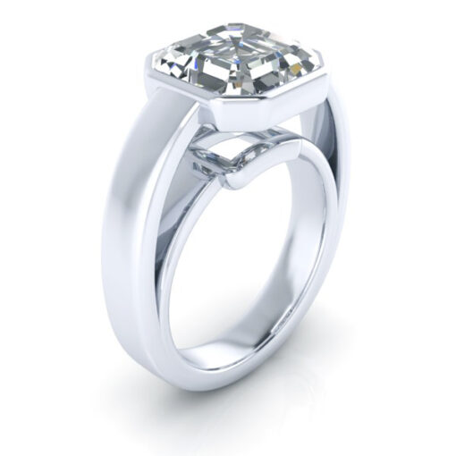 Reserved - Bridal Set #GTJ1056-asscher-fo-set-14wy - Image 2