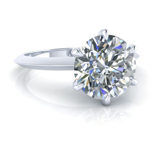 Knife Edge Bridal Set with Diamond Band #GTJ3841-round-fo-dwb-14kw - Image 6