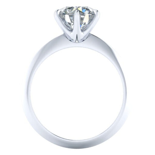 Knife Edge Bridal Set with Diamond Band #GTJ3841-round-fo-dwb-14kw - Image 8