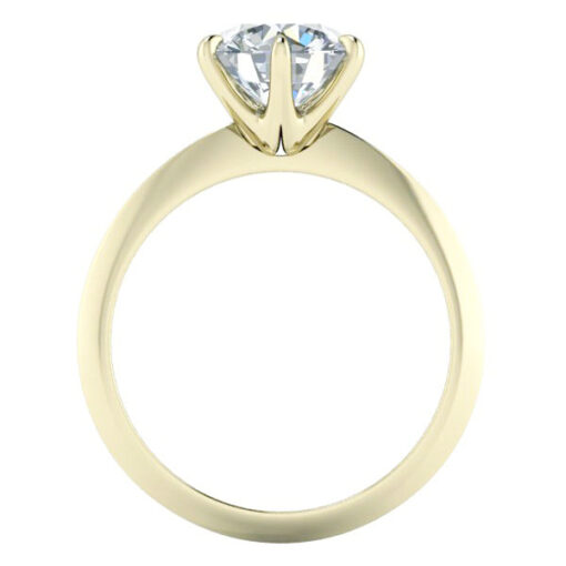 Knife Edge Bridal Set with Diamond Band #GTJ3841-round-fo-dwb-14ky - Image 6
