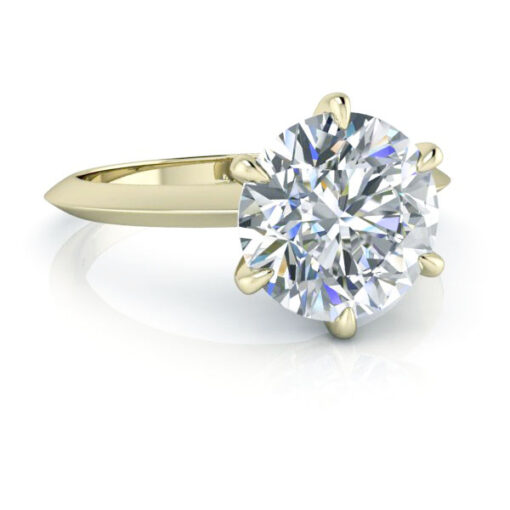 Knife Edge Bridal Set with Diamond Band #GTJ3841-round-fo-dwb-14ky - Image 8