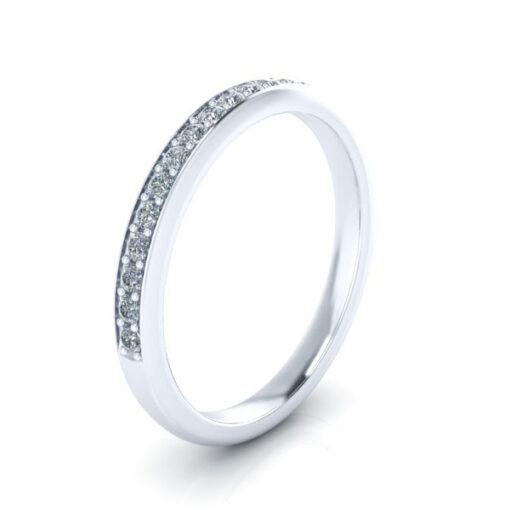 Matching 14k White Diamond Wedding Band #GTJ1161-heart-dwb-14kw