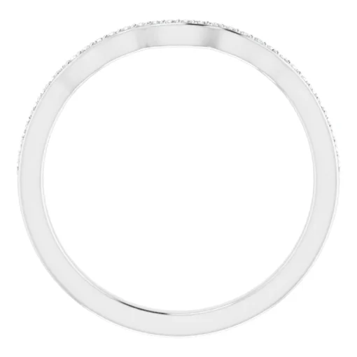 Matching Contour Wedding Band #GTJ1146-emerald-dwb-14w - Image 3