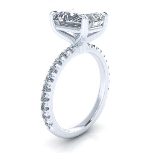 Radiant Cut Engagement Ring Setting #GTJ3015-radiant-14kw - Image 2