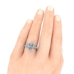 GTJ3015 radiant 9x7mm Size 6.5 hand 2 | Gerry The Jeweler