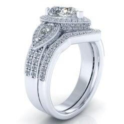 Alternative view of Matching Diamond Wedding Band #GTJ3853-w-dwb-v2