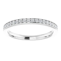 Matching Natural Diamond Wedding Band in 14k White Gold #GTJ1155-round-dwb-lg-w - Image 5
