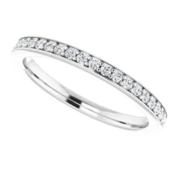 Matching Natural Diamond Wedding Band in 14k White Gold #GTJ1155-round-dwb-lg-w - Image 4