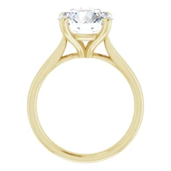 Round 4 Carat Moissanite Solitaire Engagement Ring #GTJ937-MOS-RND-400-14Y | Gerry The Jeweler Round 4 Carat Moissanite Solitaire Engagement Ring #GTJ937-MOS-RND-400-14Y - Image 2