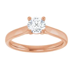 Round 0.5 Carat Moissanite Solitaire Engagement Ring #GTJ937-MOS-RND-050-18R