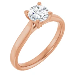 Round 0.75 Carat Lab-Grown Diamond Solitaire Engagement Ring #GTJ937-LGD-RND-075-14R - Image 4