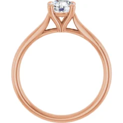 Round 0.75 Carat Lab-Grown Diamond Solitaire Engagement Ring #GTJ937-LGD-RND-075-14R - Image 2