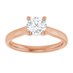 Round 0.75 Carat Lab-Grown Diamond Solitaire Engagement Ring #GTJ937-LGD-RND-075-14R