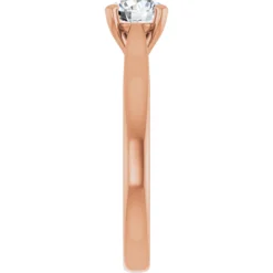 Round 0.75 Carat Lab-Grown Diamond Solitaire Engagement Ring #GTJ937-LGD-RND-075-14R - Image 3