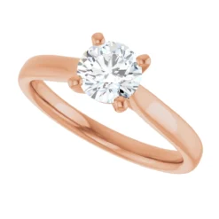 Round 0.75 Carat Lab-Grown Diamond Solitaire Engagement Ring #GTJ937-LGD-RND-075-14R - Image 5