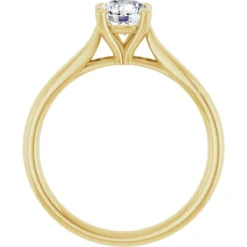 Round 0.75 Carat Moissanite Solitaire Engagement Ring #GTJ937-MOS-RND-075-14Y | Gerry The Jeweler Round 0.75 Carat Moissanite Solitaire Engagement Ring #GTJ937-MOS-RND-075-14Y - Image 2