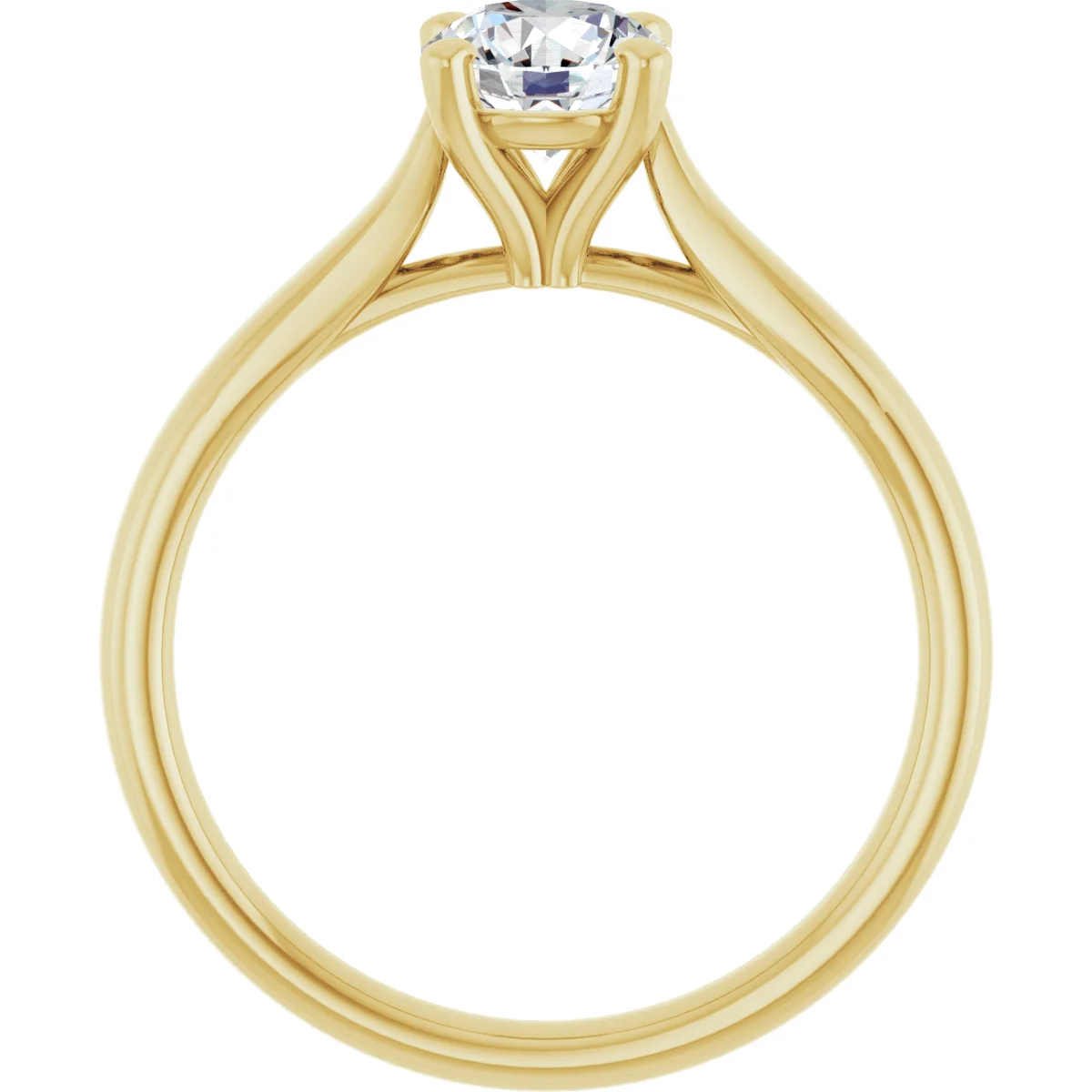Round 0.75 Carat Moissanite Solitaire Engagement Ring #GTJ937-MOS-RND-075-14Y | Gerry The Jeweler Round 0.75 Carat Moissanite Solitaire Engagement Ring #GTJ937-MOS-RND-075-14Y - Image 2