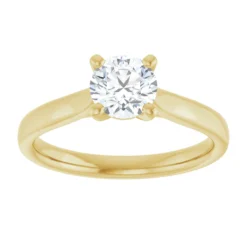 Round 0.75 Carat Moissanite Solitaire Engagement Ring #GTJ937-MOS-RND-075-14Y