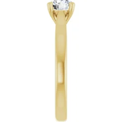Round 0.75 Carat Moissanite Solitaire Engagement Ring #GTJ937-MOS-RND-075-14Y | Gerry The Jeweler Round 0.75 Carat Moissanite Solitaire Engagement Ring #GTJ937-MOS-RND-075-14Y - Image 3