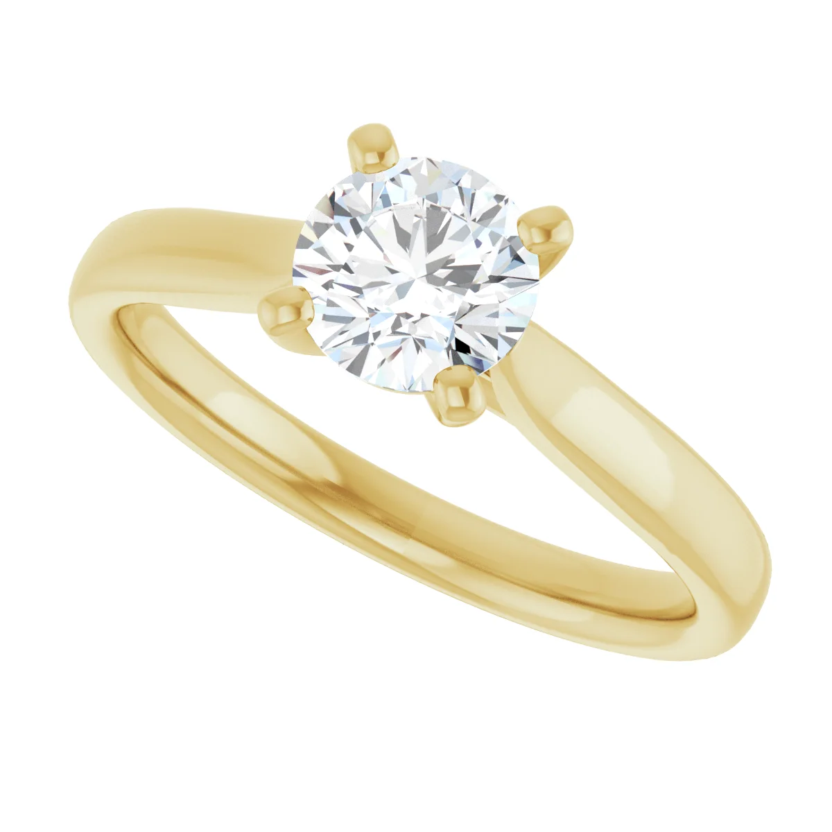 Round 0.75 Carat Moissanite Solitaire Engagement Ring #GTJ937-MOS-RND-075-14Y | Gerry The Jeweler Round 0.75 Carat Moissanite Solitaire Engagement Ring #GTJ937-MOS-RND-075-14Y - Image 5